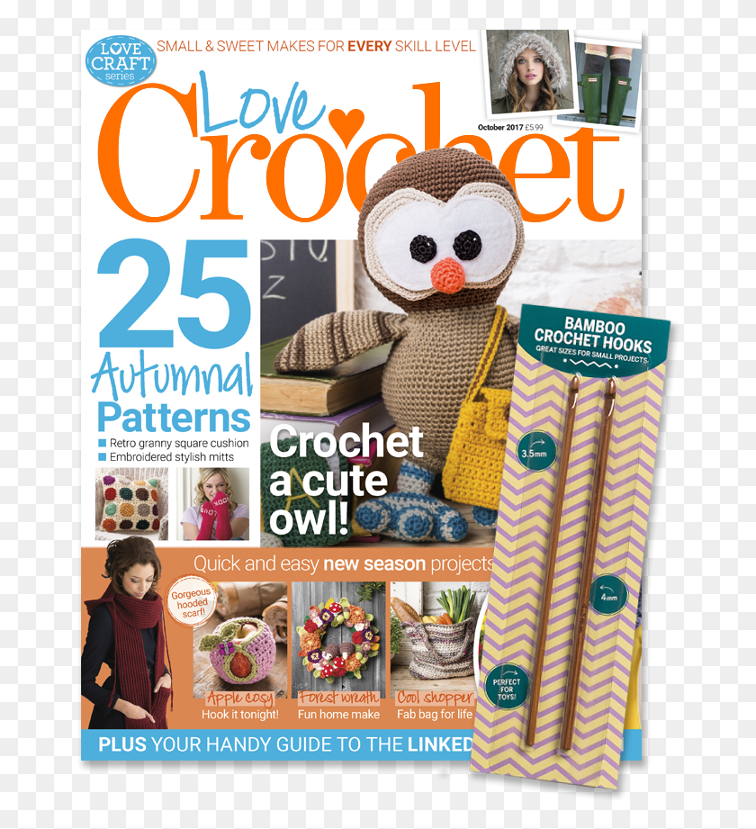 671x861 Love Crochet October, Person, Human, Magazine HD PNG Download