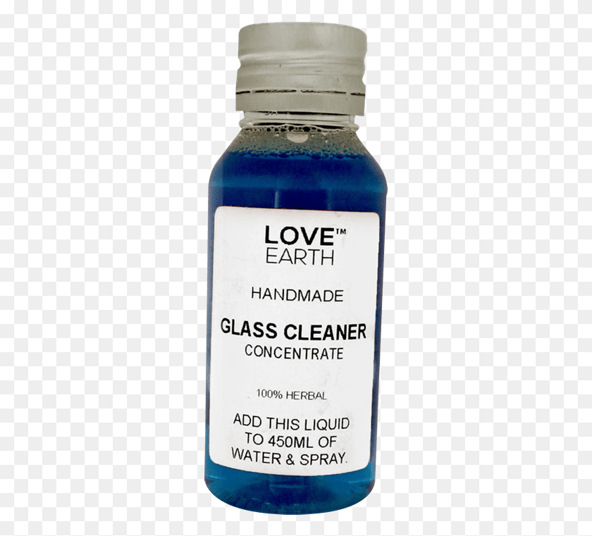261x701 Love Earth Glass Cleaner Стеклянная Бутылка, Этикетка, Текст, Пиво Hd Png Скачать