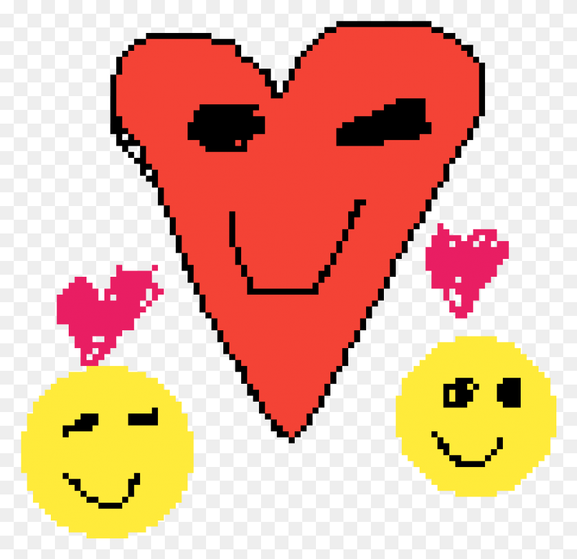 1081x1045 Descargar Png Amor Emoji Pickle Rick Pixel Art, Corazón, Cara, Texto Hd Png