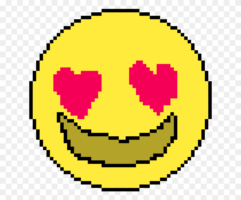 637x637 Love Emoji Pixelated Circle, First Aid, Pac Man HD PNG Download