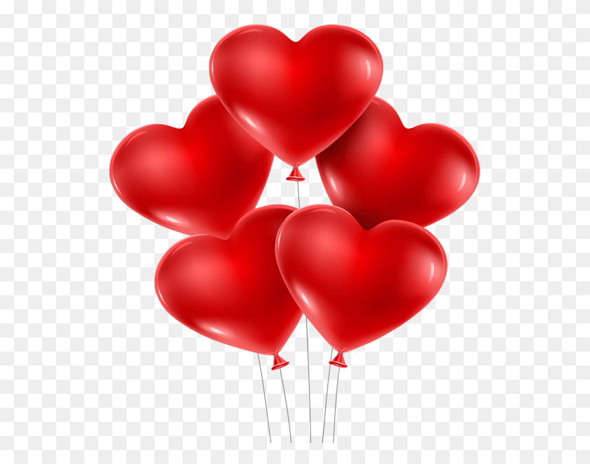 535x600 Love Happy New Year 2019 Balloons, Balloon, Ball, Heart HD PNG Download
