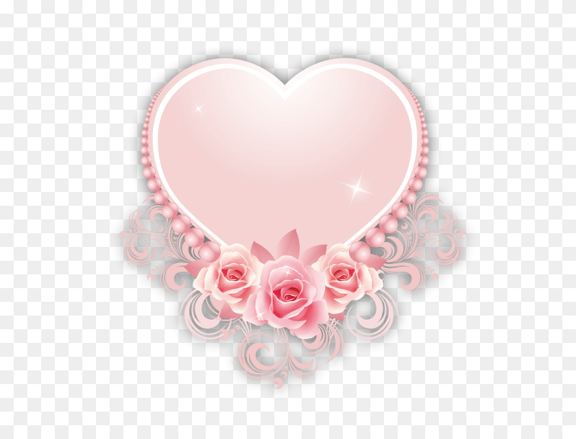 640x640 Love Heard Valentines Day, Flower, Plant, Rose, Heart Clipart PNG