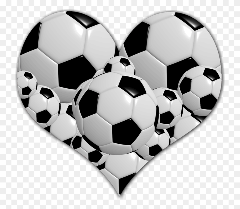 737x673 Love Heart Ball Black White Color, Soccer Ball, Soccer, Football HD PNG Download