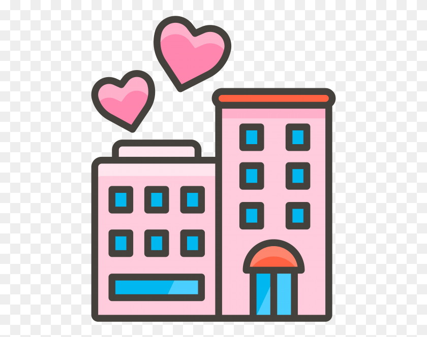 483x604 Love Hotel Emoji Icon Emoji Hotel, Urban, Word, Heart HD PNG Download