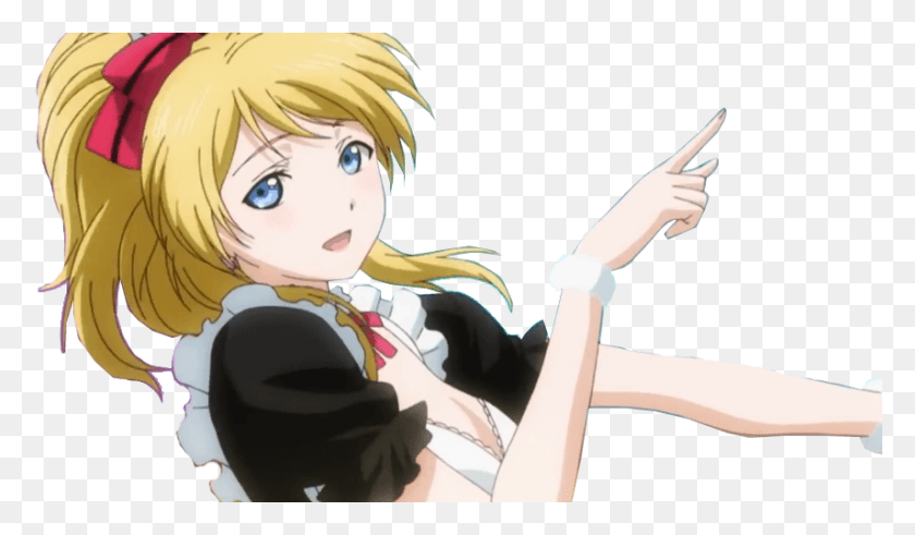 856x474 Love Live Ayase Eli Render Cut By Kona By Con Co Bay Love Live Gif, Comics, Book, Manga HD PNG Download