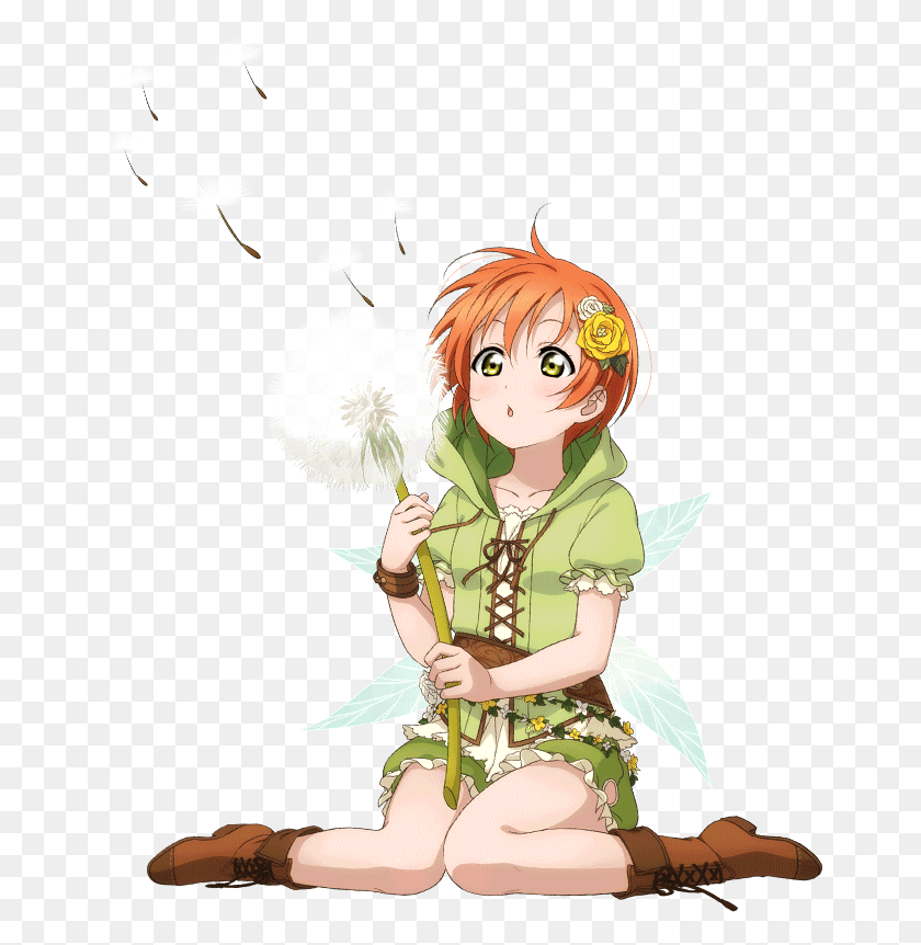 661x802 Love Live Fairy Rin, Comics, Book, Flower HD PNG Download