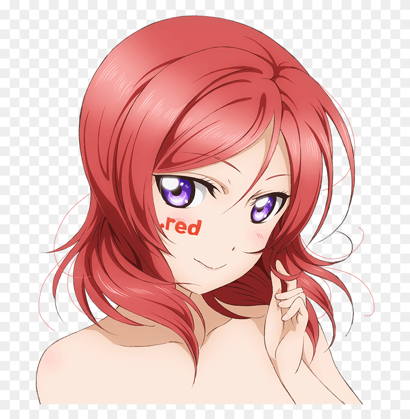 696x799 Love Live Girls Get Naked For Collaboration With A Love Live Maki Transparent, Manga, Comics, Book HD PNG Download