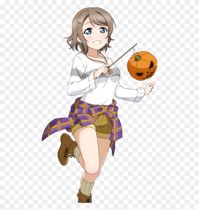 489x824 Love Live Sunshine On Twitter You Watanabe Cards Transparent, Clothing, Apparel, Tartan HD PNG Download
