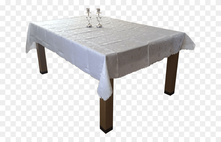 647x479 Love Patterned Cream Colored Tablecloth Specifically Coffee Table, Furniture, Cross, Symbol Descargar Hd Png