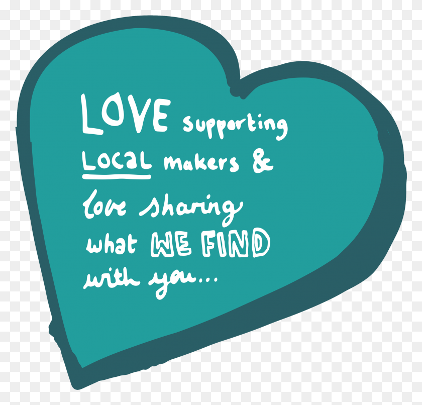 2647x2532 Love Supporting Local Makers Heart Heart, Word, Text, Business Card HD PNG Download