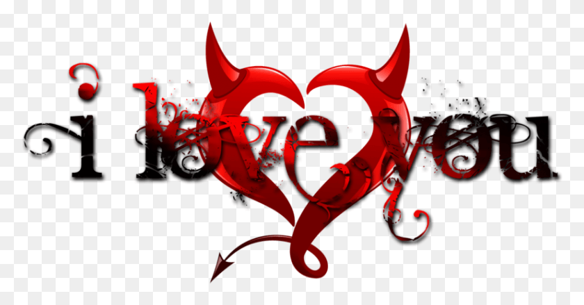 826x402 Love Text Photo Heart, Dragon, Path, Graphics HD PNG Download