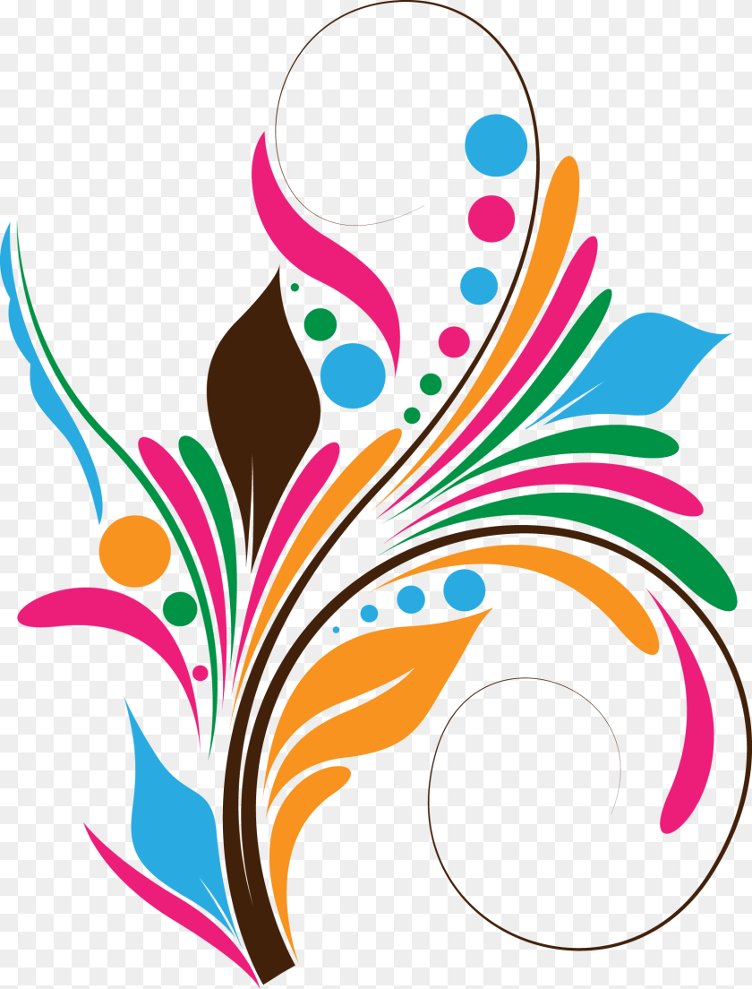 Love The Shape And Colors Corel Draw Designs, Art, Floral Design, Graphics, Pattern Sticker PNG