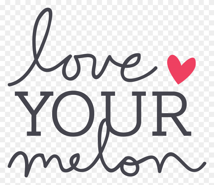 3939x3376 Love Your Melon, Text, Handwriting, Alphabet HD PNG Download