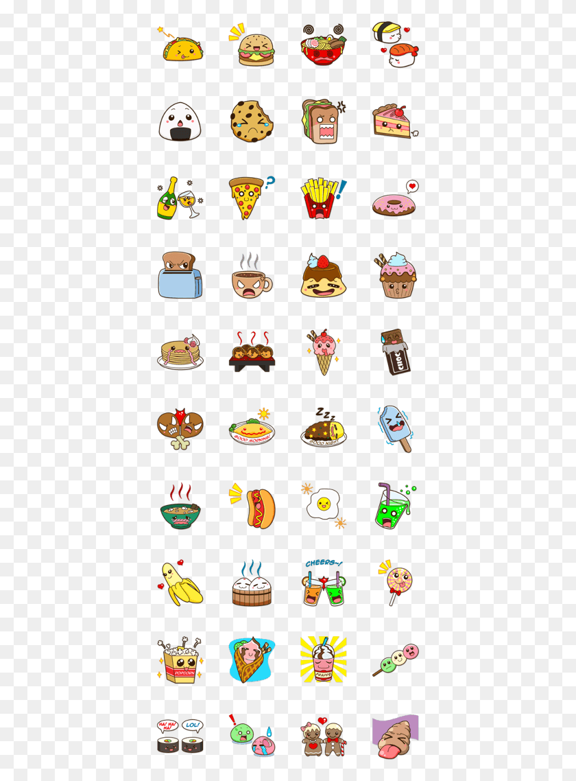 385x1078 Lovely Food Set Emoji Marry Me, Label, Text, Sticker HD PNG Download