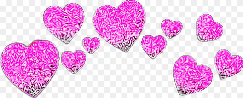 964x388 Lovely Girly Hearts Corazones Tiara 3d Whatsapp Green Heart Crown, Flower, Petal, Plant, Purple PNG