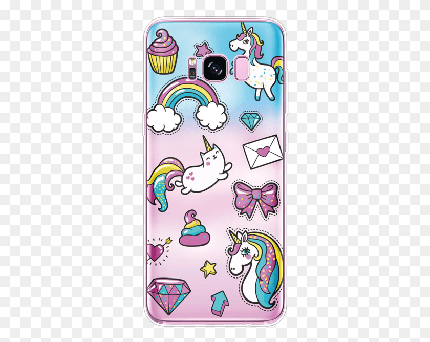 288x608 Descargar Lovely Pig Cover Para Samsung Galaxy Note 8 9 J2 J3 All Things Unicorn, Texto, Gráficos Hd Png