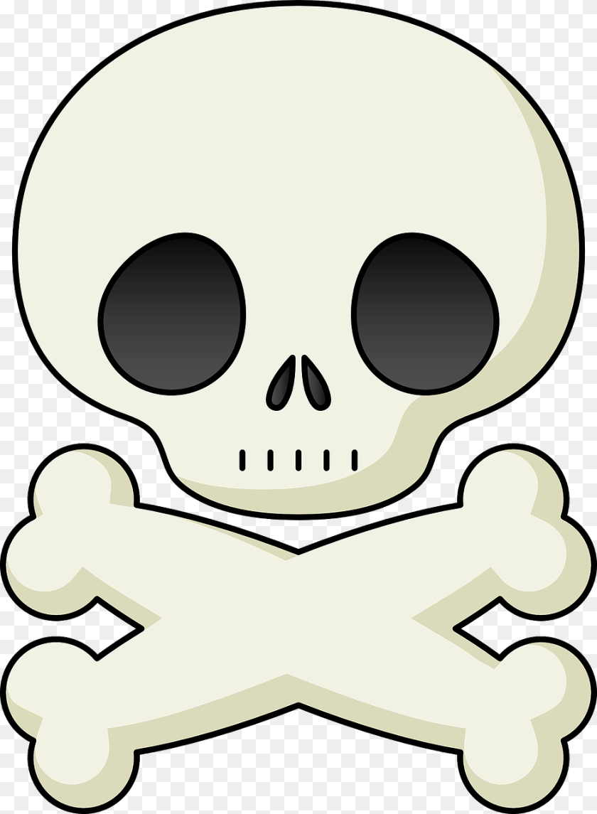 939x1280 Lovely Skull And Bones Clippings Skull And Crossbones Sticker PNG