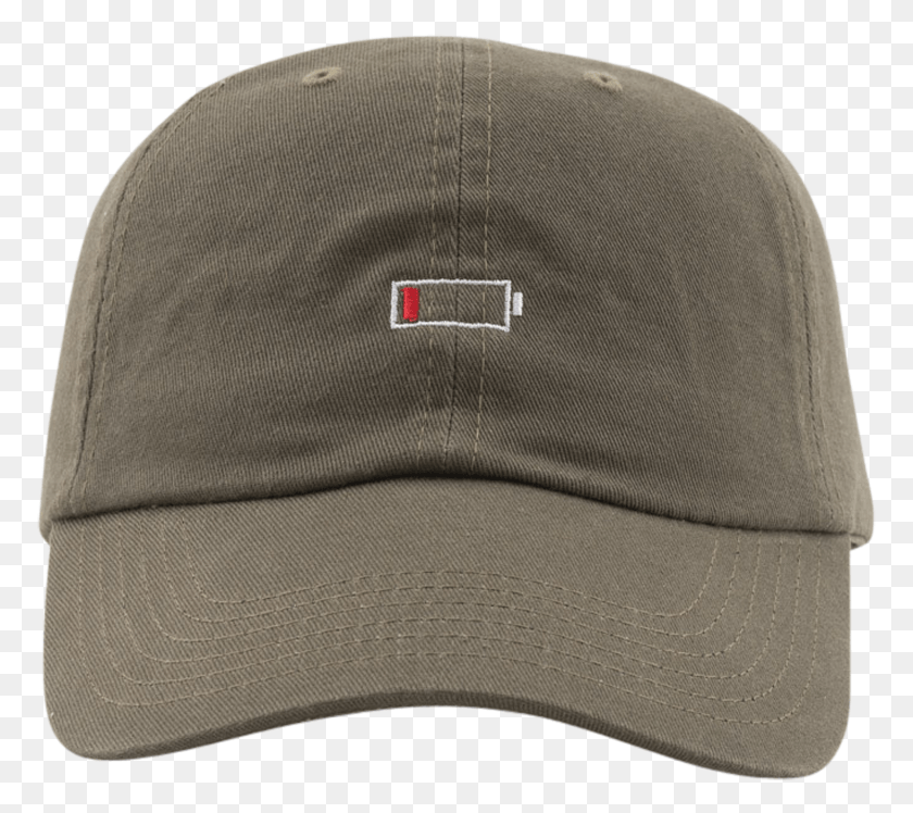 773x688 Low Battery Hat Olive, Clothing, Apparel, Baseball Cap HD PNG Download