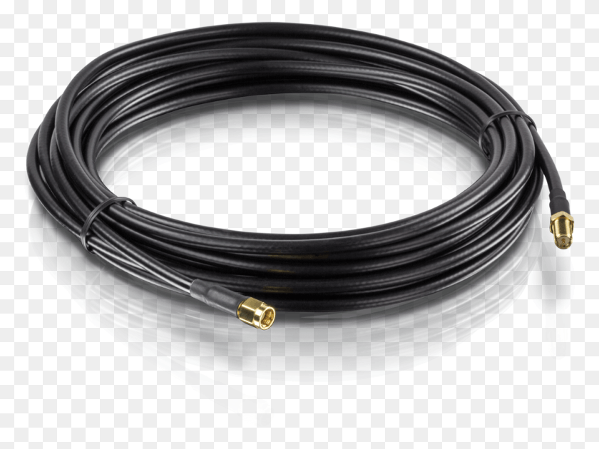 1001x732 Low Loss Rp Sma Male To Rp Sma Female Antenna Cable Trendnet Low Loss Rp Sma Male To Rp Sma Female Antenna, Wire HD PNG Download