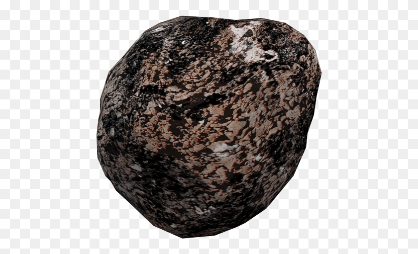 455x451 Low Poly Asteroids 3D Model Low Poly Obj Mtl Boulder, Rock, Rug, Soil Descargar Hd Png