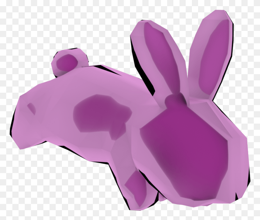 886x741 Low Poly Bunny Rabbit Low Poly Bunny Head, Plant, Petal, Flower HD PNG Download