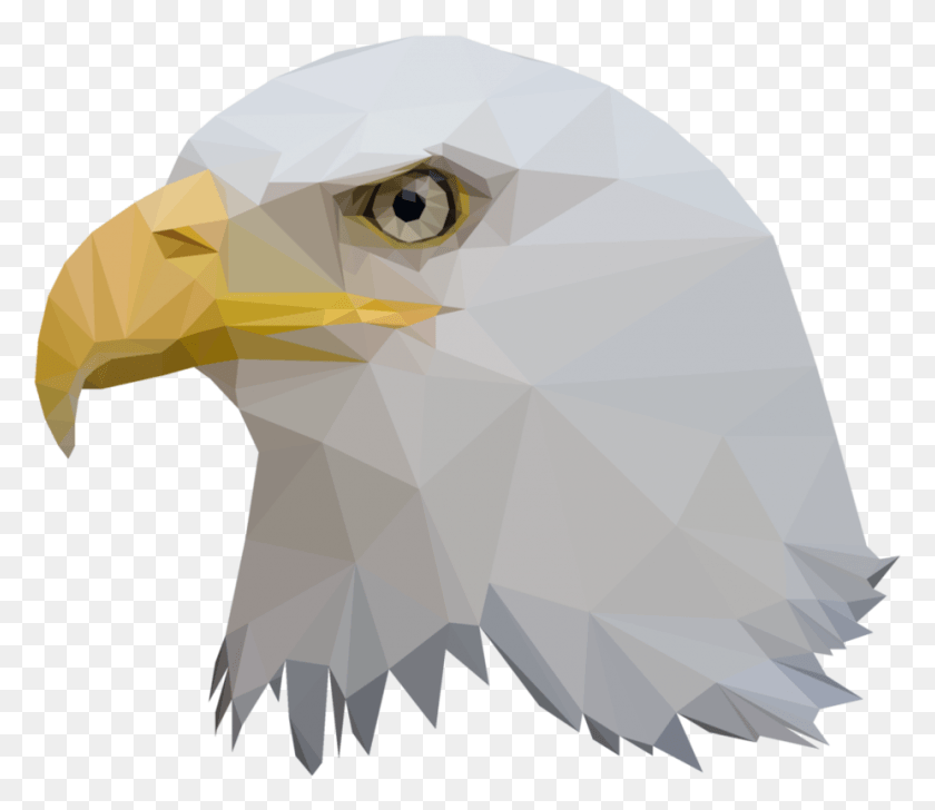 926x794 Low Poly Eagle Low Poly Art Eagle, Bird, Animal, Bald Eagle HD PNG Download