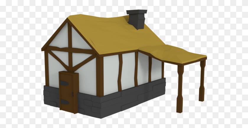 564x373 Low Poly Medieval Farm House Assets Low Poly House Medieval, Tent, Plywood, Wood HD PNG Download
