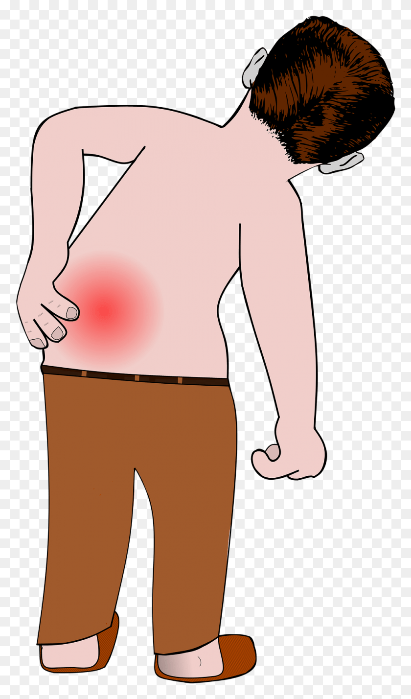 970x1702 Lower Back Pain Dolor Con El Movimiento, Skin, Arm, Stomach HD PNG Download
