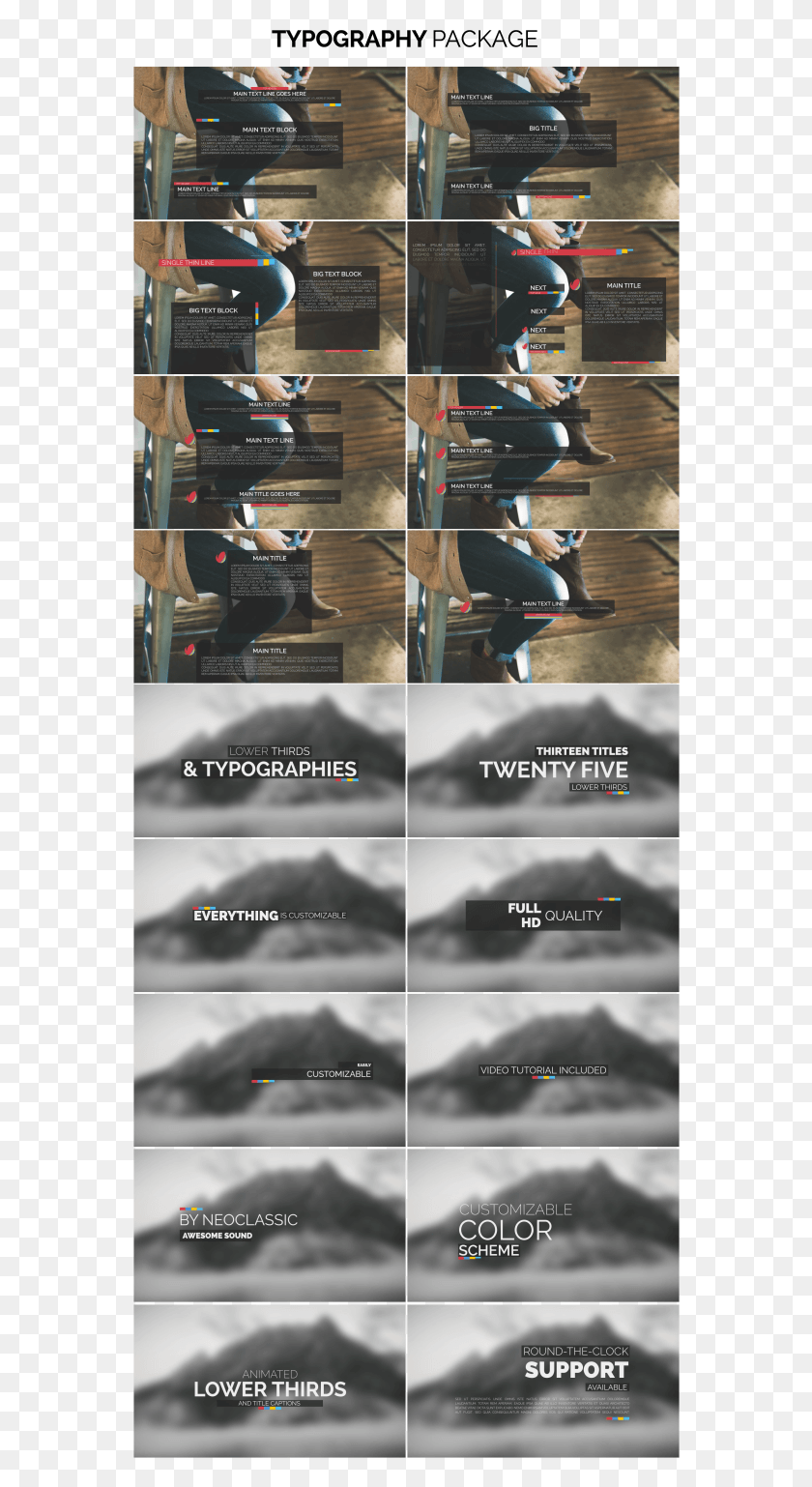 566x1478 Lower Thirds And Titles Firearm, Collage, Poster, Advertisement Descargar Hd Png