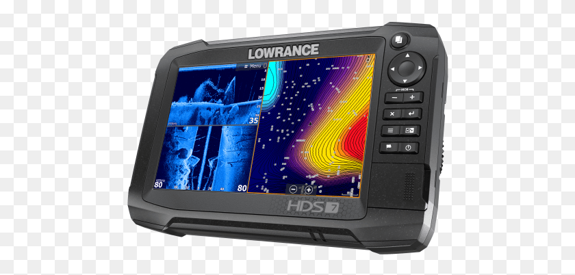 470x342 Lowrance Hds 7 Carbon Left Facing 11 16 15765 Lowrance Hds Carbon, Electronics, Gps, Screen HD PNG Download