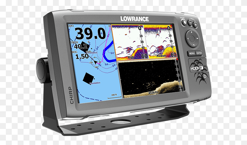 601x435 Lowrance Hook 9 Chirp, Gps, Electronics, Mobile Phone HD PNG Download