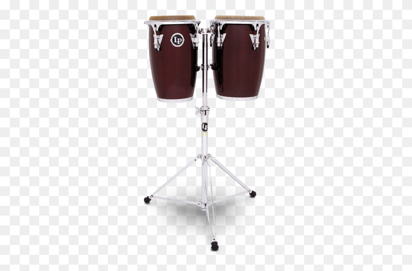 263x493 Lp Junior Wood Conga Set Wine Red W Stand Timbales, Drum, Percussion, Musical Instrument HD PNG Download