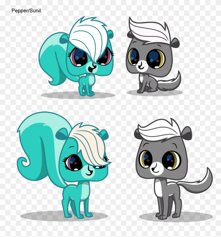 834x902 Lps Sunilpepper Kits Littlest Pet Shop Mitzi And Pepper, Graphics, Toy HD PNG Download