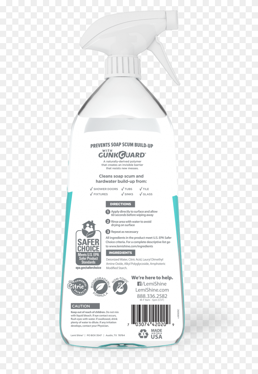 1024x1517 Ls Shower And Tile Spray Back Plastic Bottle, Shaker, Shampoo, Label HD PNG Download