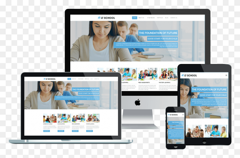 892x562 Lt School Free Responsive College University Wordpress Woocommerce Toys Store Theme, Computer, Electronics, Person HD PNG Download