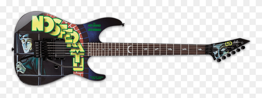1197x391 Ltd Kh Nosferatu Kirk Hammett Guitarra, Actividades De Ocio, Instrumento Musical, Guitarra Eléctrica Hd Png