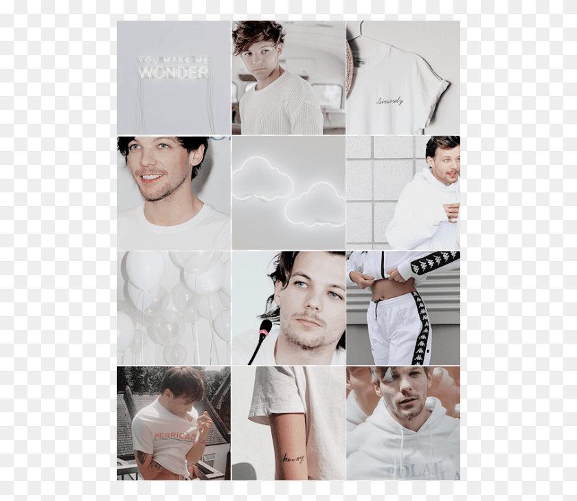 500x669 Ltomlinsonedit Louis Tomlinson Moodboard One Direction Collage, Person, Human, Face HD PNG Download