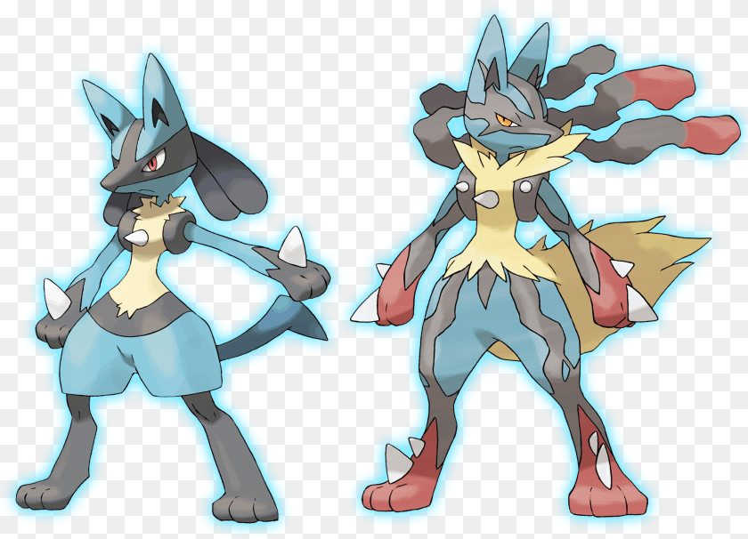 1902x1373 Lucario Amp Mega Lucario Right Pokemon Drawings Mega Lucario, Book, Comics, Publication, Baby PNG