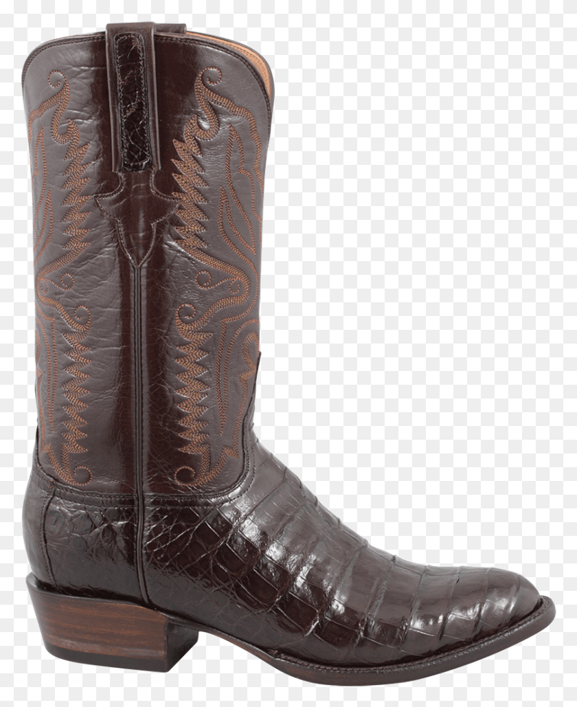 839x1043 Lucchese Men39s Chocolate Ultra Caiman Crocodile Boots Cowboy Boot, Clothing, Apparel, Footwear HD PNG Download