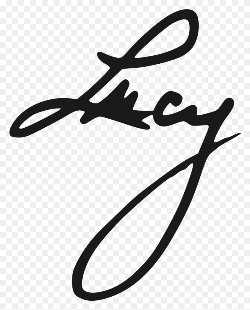 834x1051 Descargar Png / Lucille Ball Firma Lucy Firma, Texto, Tijeras, Hoja Hd Png