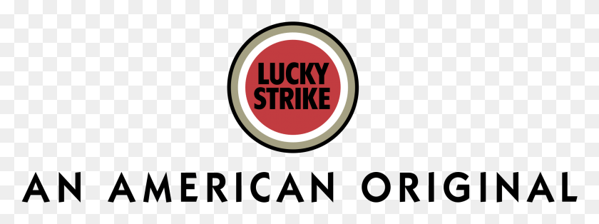 2191x715 Descargar Png Lucky Strike Logo Circle, Etiqueta, Texto, Logo Hd Png