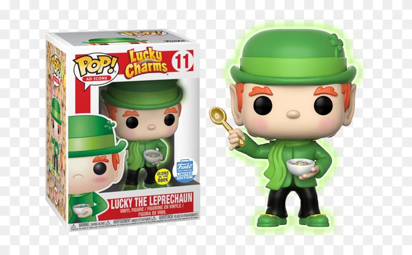 668x460 Lucky The Leprechaun Lucky Charms Funko Pop, Игрушка, Эльф, Зеленый Hd Png Скачать