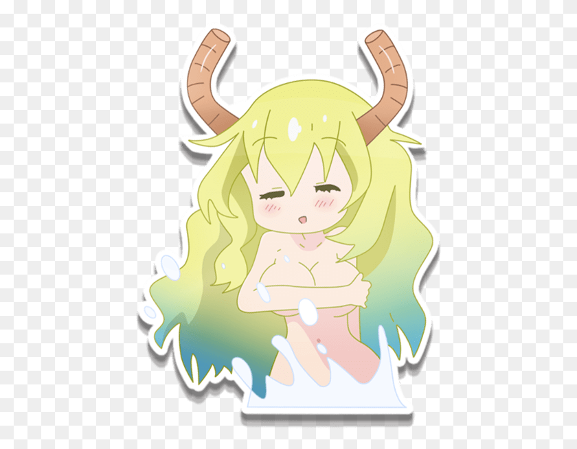 445x594 Lucoa Kobayashi39s Dragon Maid Lucoa Stickers Transparent, Plant, Tree HD PNG Download