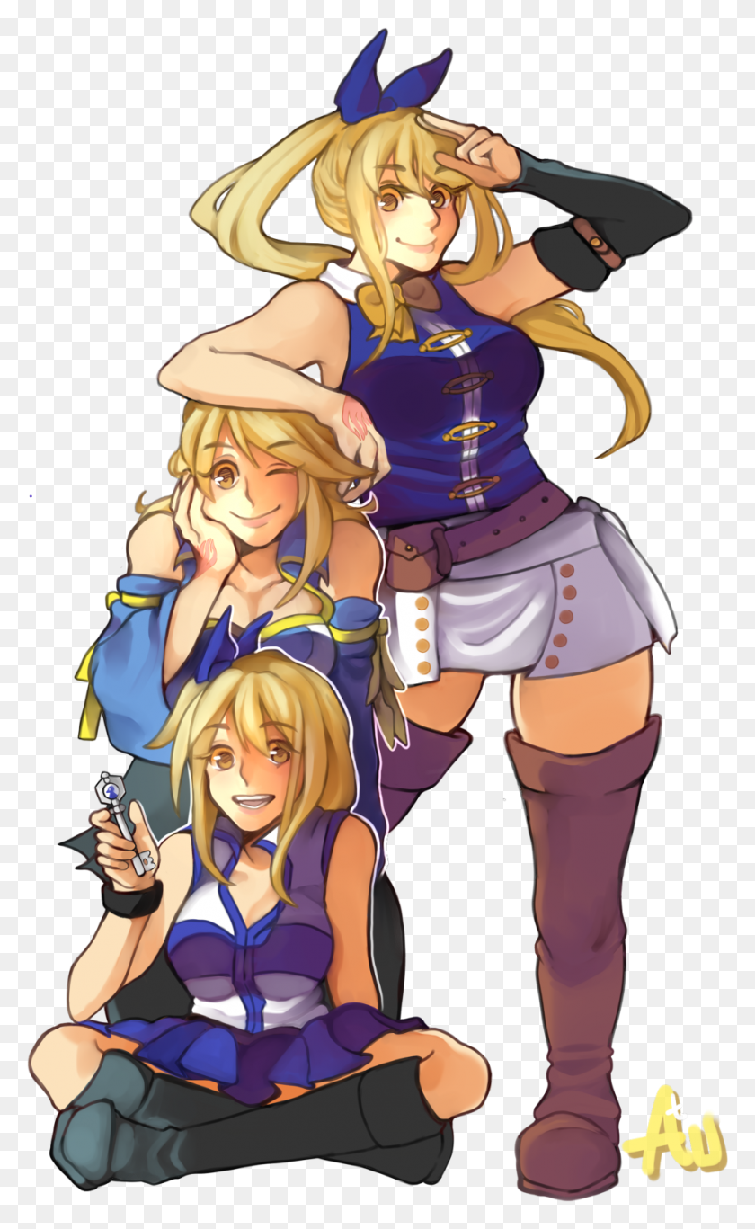929x1557 Lucy In The Beginning Lucy Seven Years Later Y Lucy Heartfilia Un Año Después, Manga, Comics, Libro Hd Png