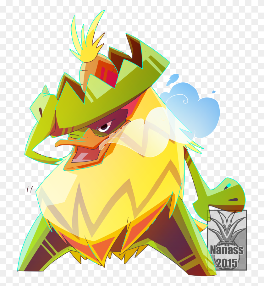 734x850 Descargar Png Ludicolo By Nanasschevelu De Dibujos Animados, Gráficos, Angry Birds Hd Png