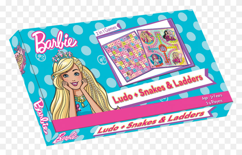 831x511 Ludo Snakes And Ladders Barbie Board Games, Person, Human, Figurine HD PNG Download
