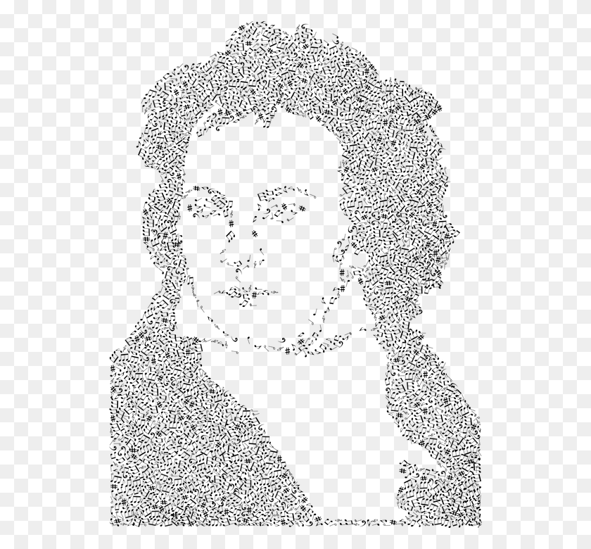 530x720 Ludwig Von Beethoven Beethoven Music Musician Line Art, Nature, Outdoors, Moon HD PNG Download