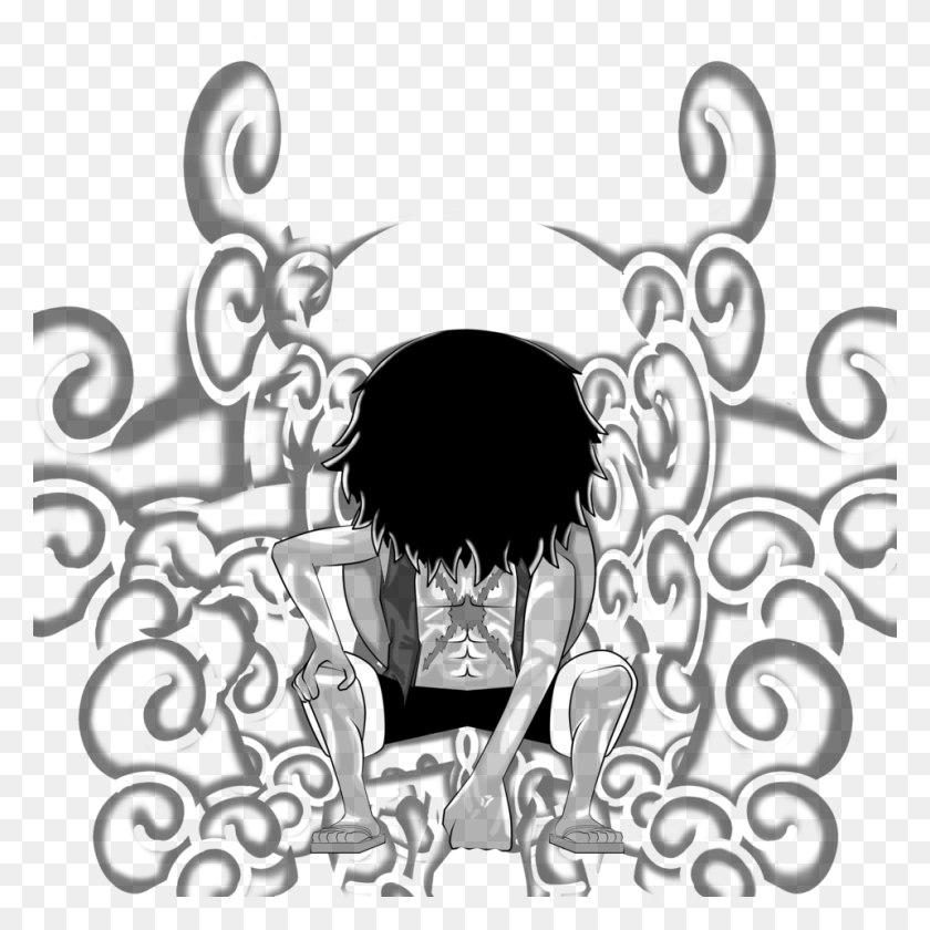959x959 Luffy Gear Second Illustration, Gray, World Of Warcraft HD PNG Download