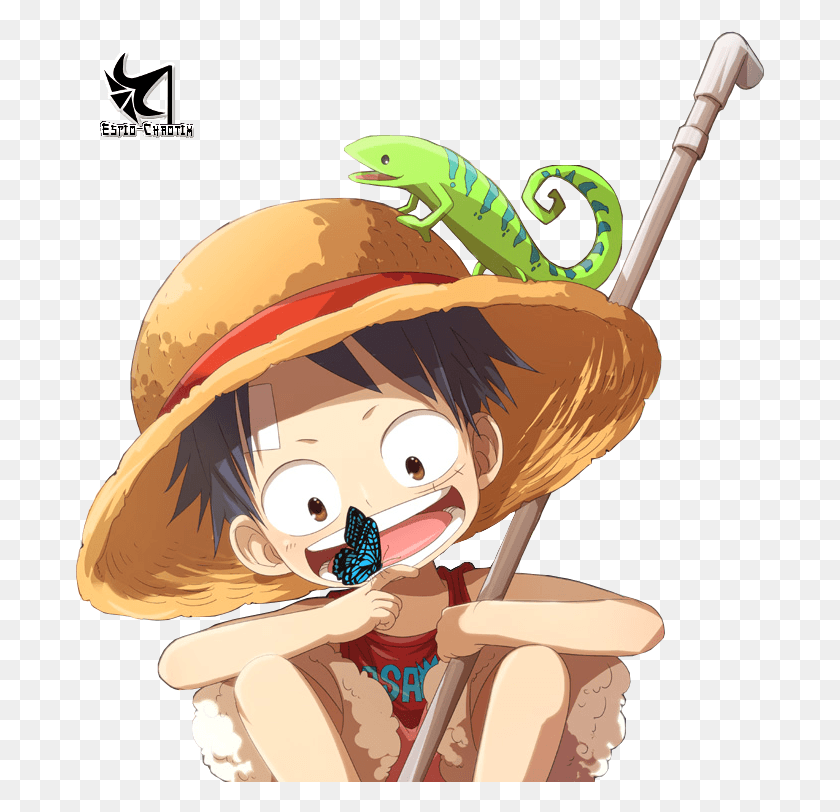689x752 Luffy Render One Piece Luffy Petit, Helmet, Clothing, Apparel HD PNG Download