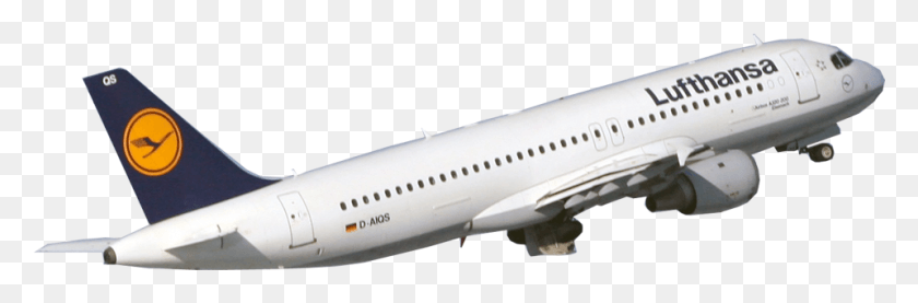 959x267 Descargar Png / Avión De Lufthansa Png